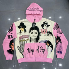 VARE ALL DAY King of Pop Graphic Hoodie