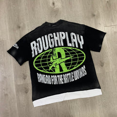 Rough Play Ghost Face Graphic T-Shirt