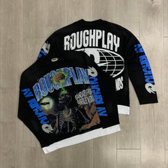 Rough Play Skull Shock Graphic Long Sleeve