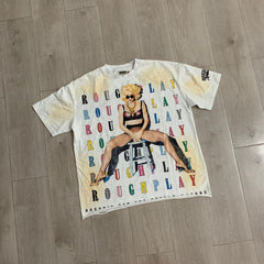Rough Play Graphic Illustration T-Shirt