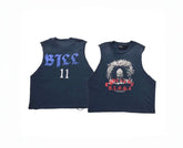 Paly Hollywood Distressed Washed Graphic Tank Top