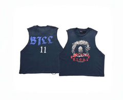 Paly Hollywood Distressed Washed Graphic Tank Top