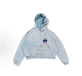 Paly Hollywood Newspaper Graphic Washed Hoodie