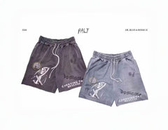 Paly Hollywood Vintage Graphic Shorts