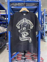 West Coast Choppers Skull Cross Graphic T-Shirt