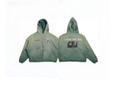 Paly Hollywood Washed Zip-Up Fleece Hoodie