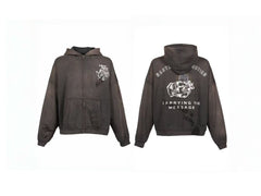 Paly Hollywood Distressed Washed Graphic Hoodie