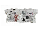 Paly Hollywood Newspaper Collage Graphic T-Shirt