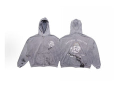 Paly Hollywood Distressed Washed Graphic Hoodie