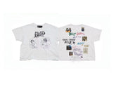 Paly Hollywood Multi-Graphic Patchwork Casual T-Shirt