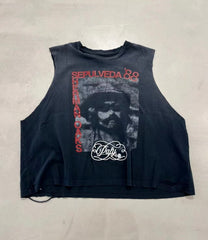 Paly Hollywood Graphic Print Vintage Washed Tank Top