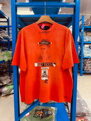 Paly Hollywood Distressed Vintage Washed T-Shirt---Weathered red