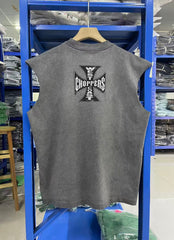 West Coast Choppers Skull Cross Cut-Off Vest