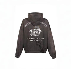 Paly Hollywood Distressed Washed Graphic Hoodie