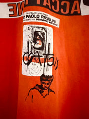 Paly Hollywood Distressed Vintage Washed T-Shirt---Weathered red