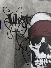 West Coast Choppers Skull Cross Cut-Off Vest