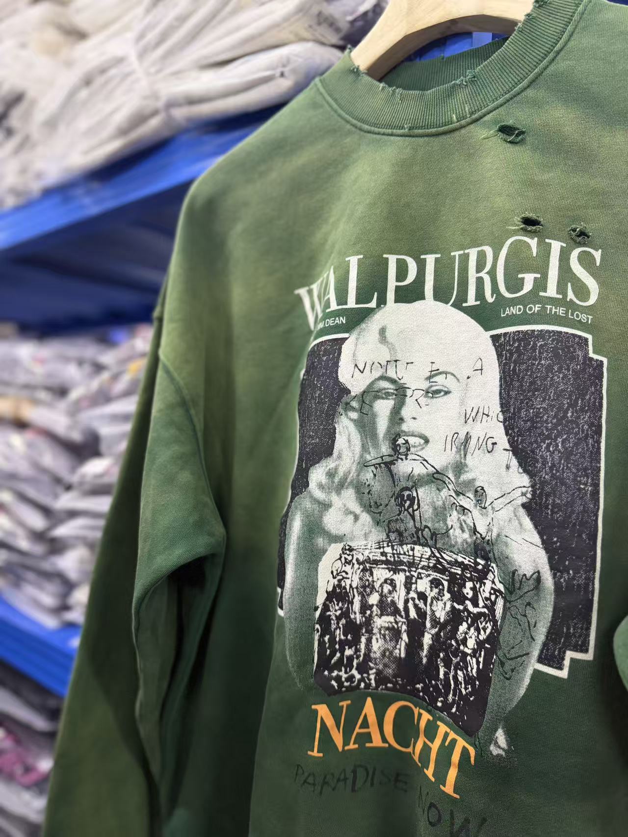 Paly Hollywood Minimal Logo Graphic Crewneck Sweatshirt