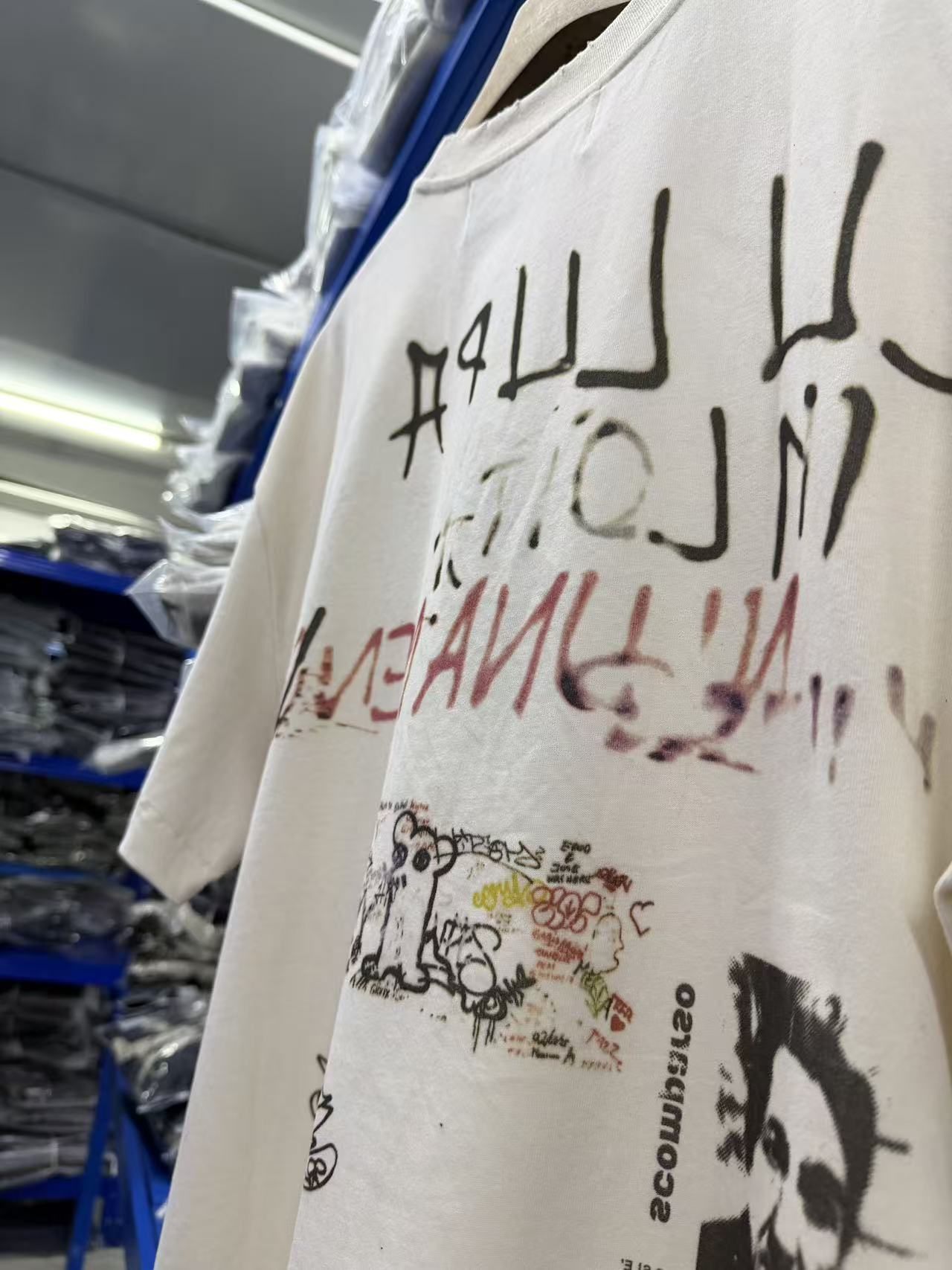 Paly Hollywood Handwritten Graphic Print T-Shirt