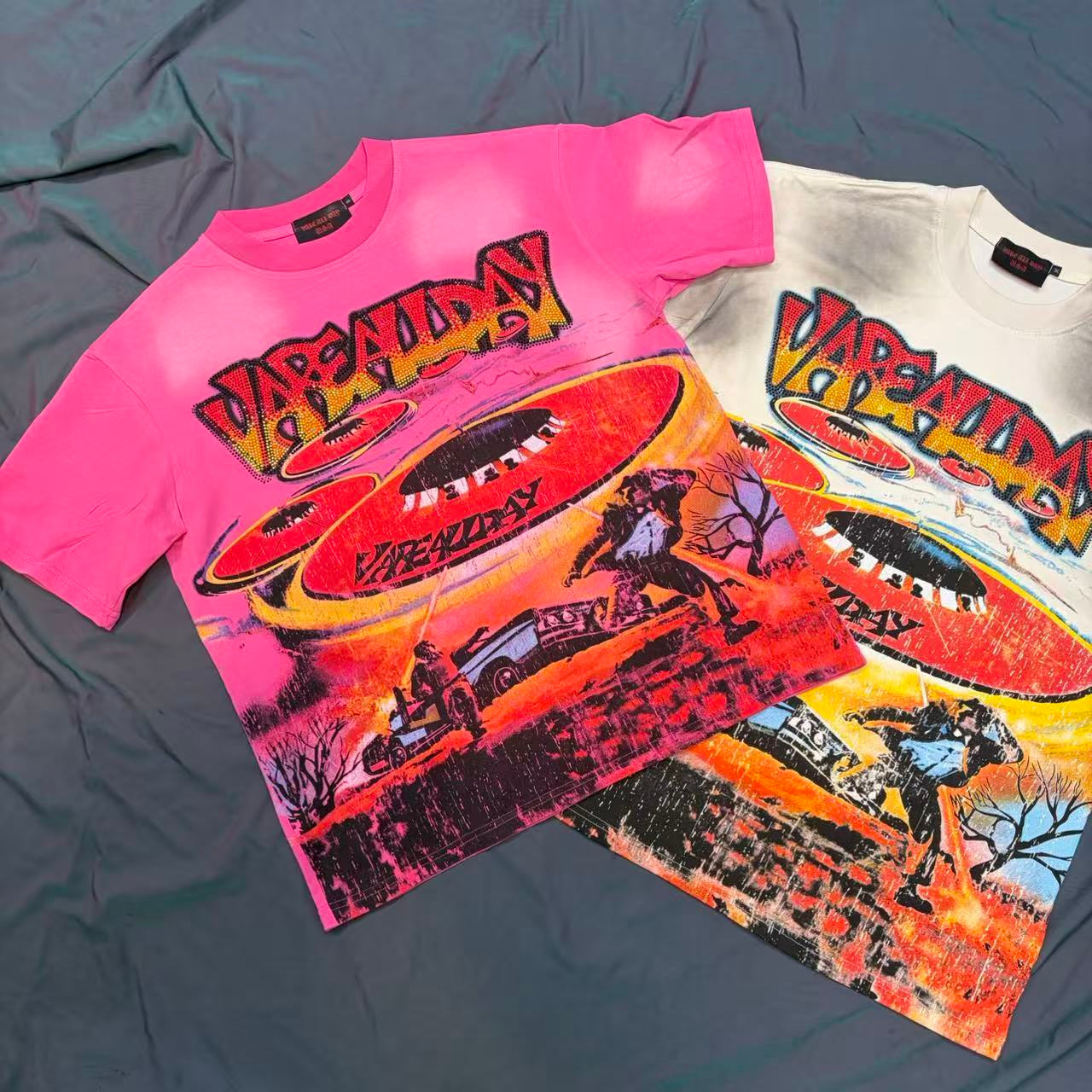 VARE ALL DAY Orange Graphic Tee