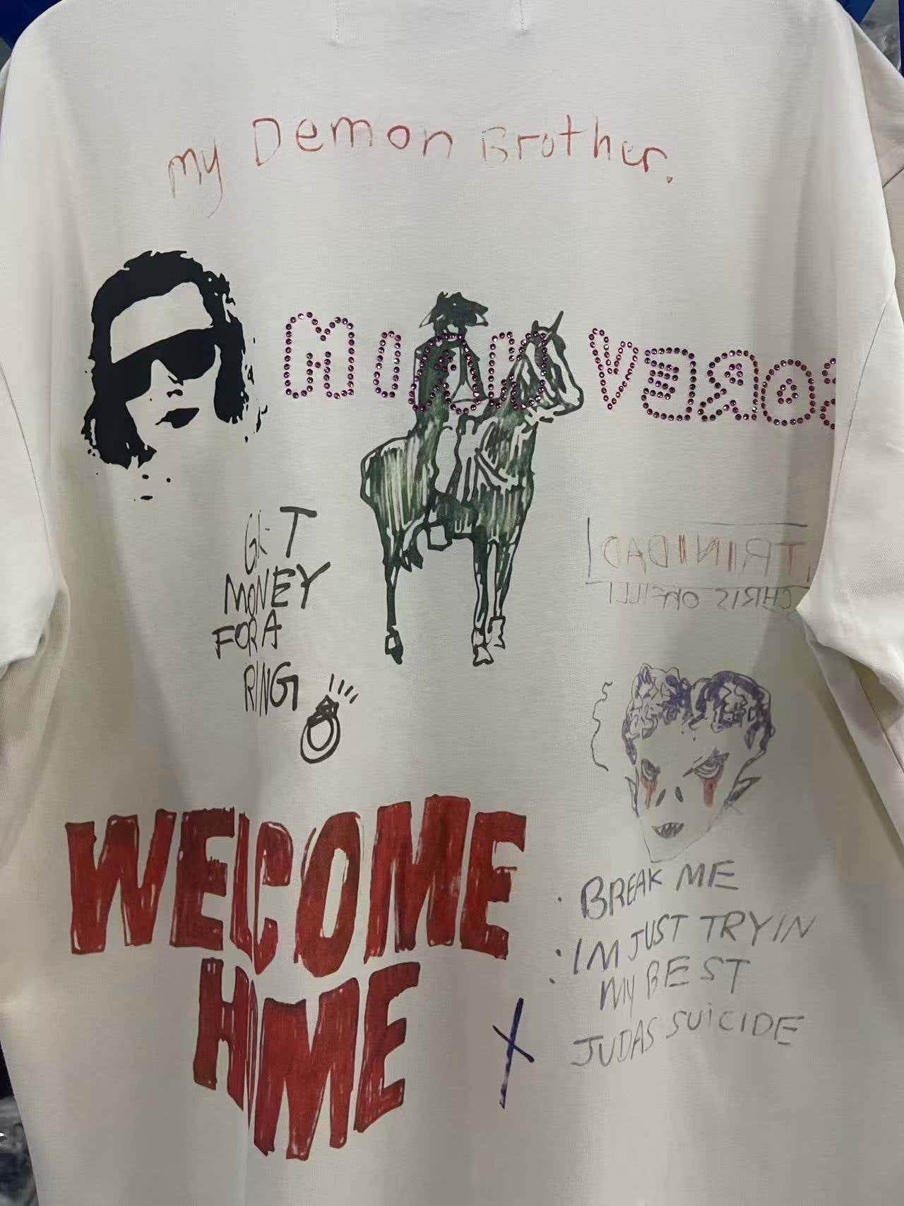Paly Hollywood Graphic Print Vintage T-Shirt