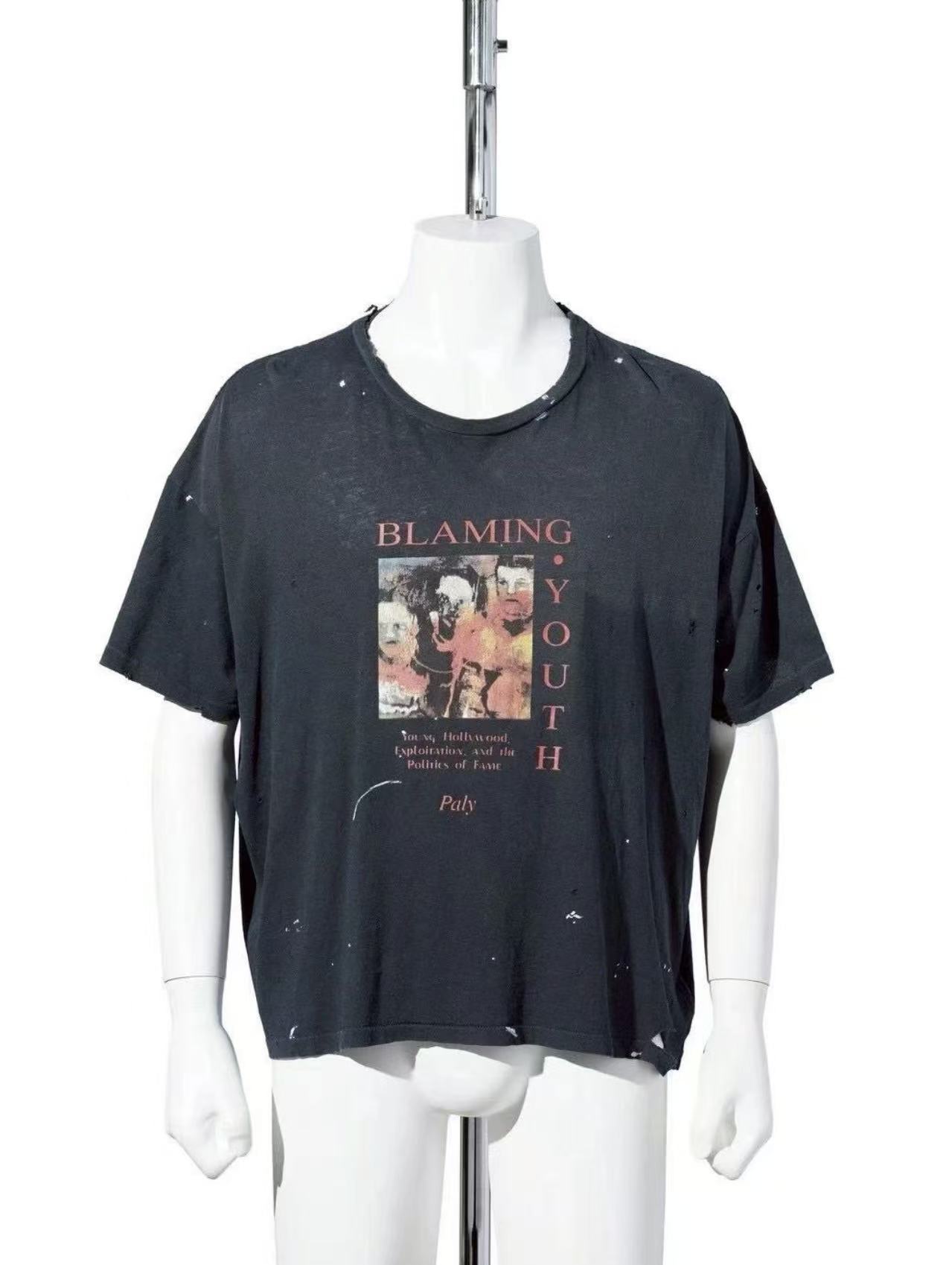 Paly Hollywood Distressed Washed T-Shirt