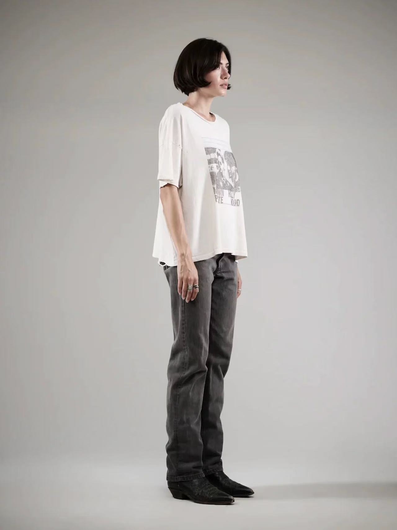 Paly Hollywood Distressed Hem Graphic T-Shirt