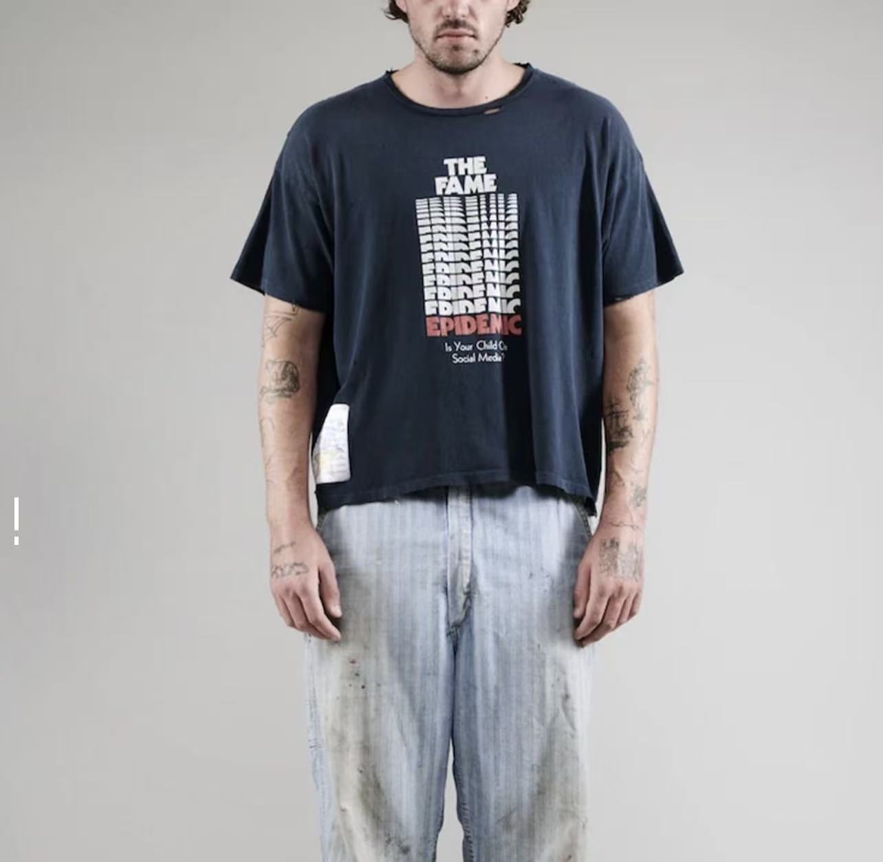 Paly Hollywood Graphic Print Washed T-Shirt