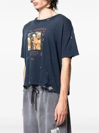 Paly Hollywood Distressed Washed T-Shirt