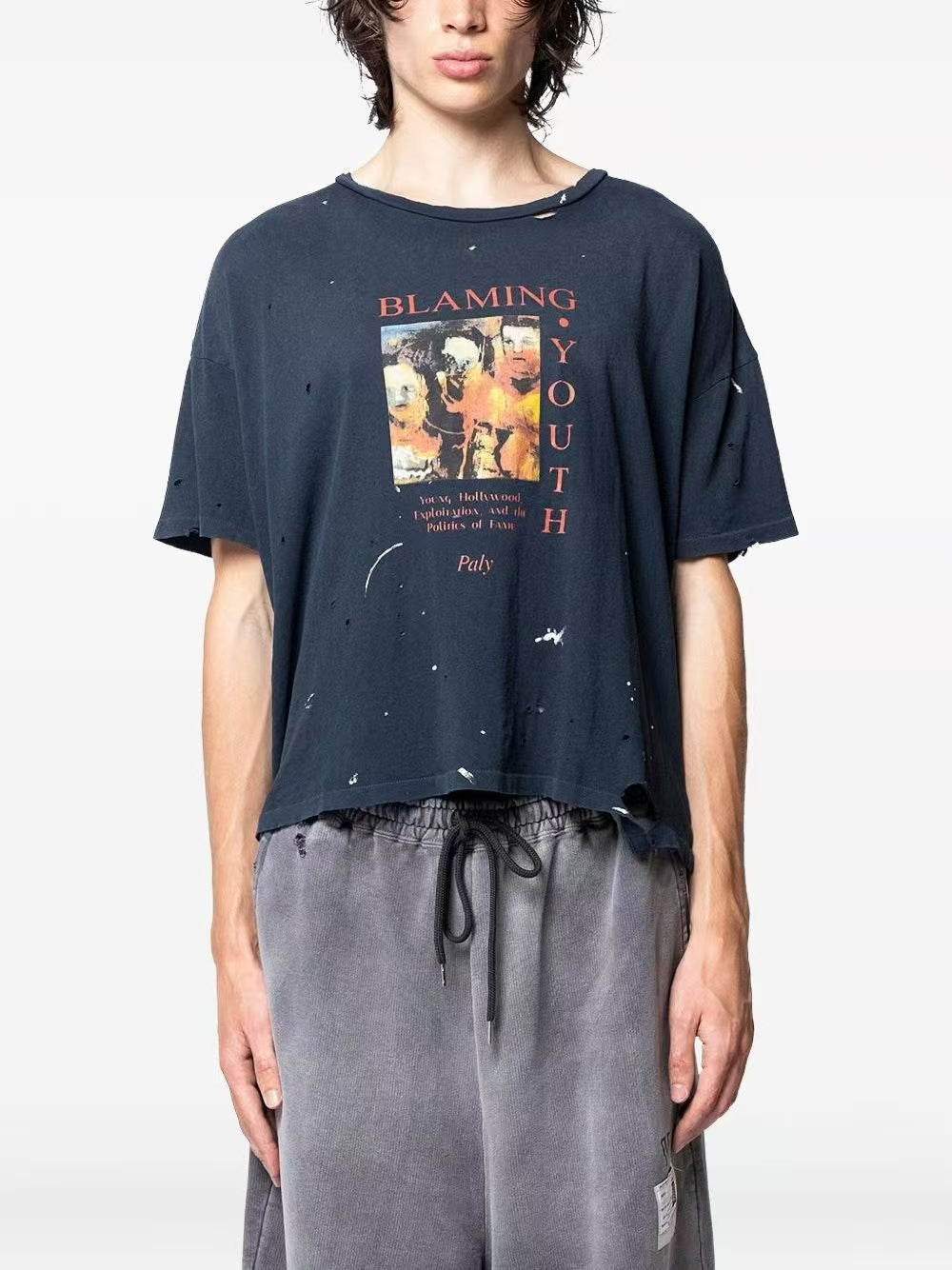 Paly Hollywood Distressed Washed T-Shirt
