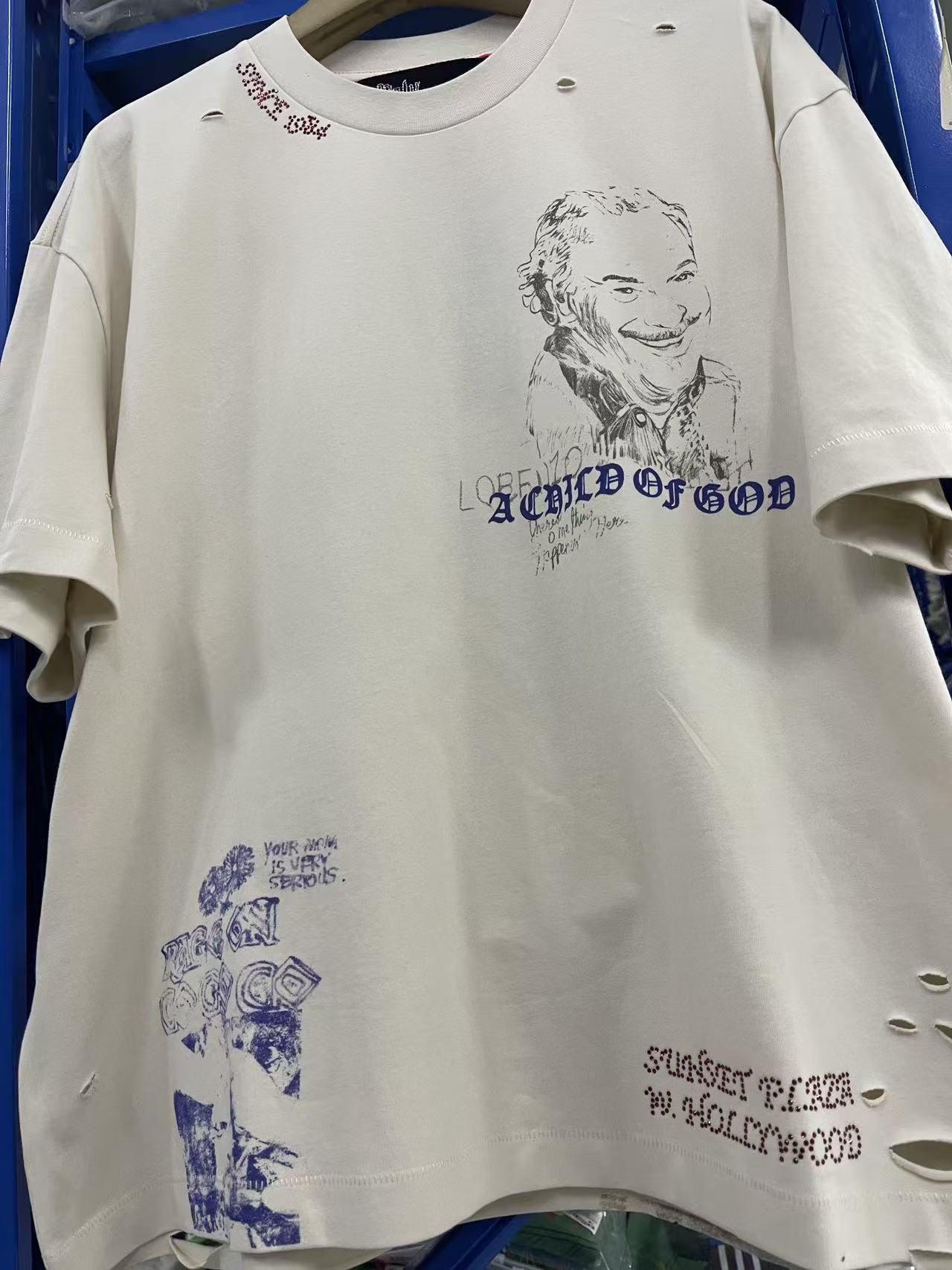 Paly Hollywood Artistic Line Graphic T-Shirt