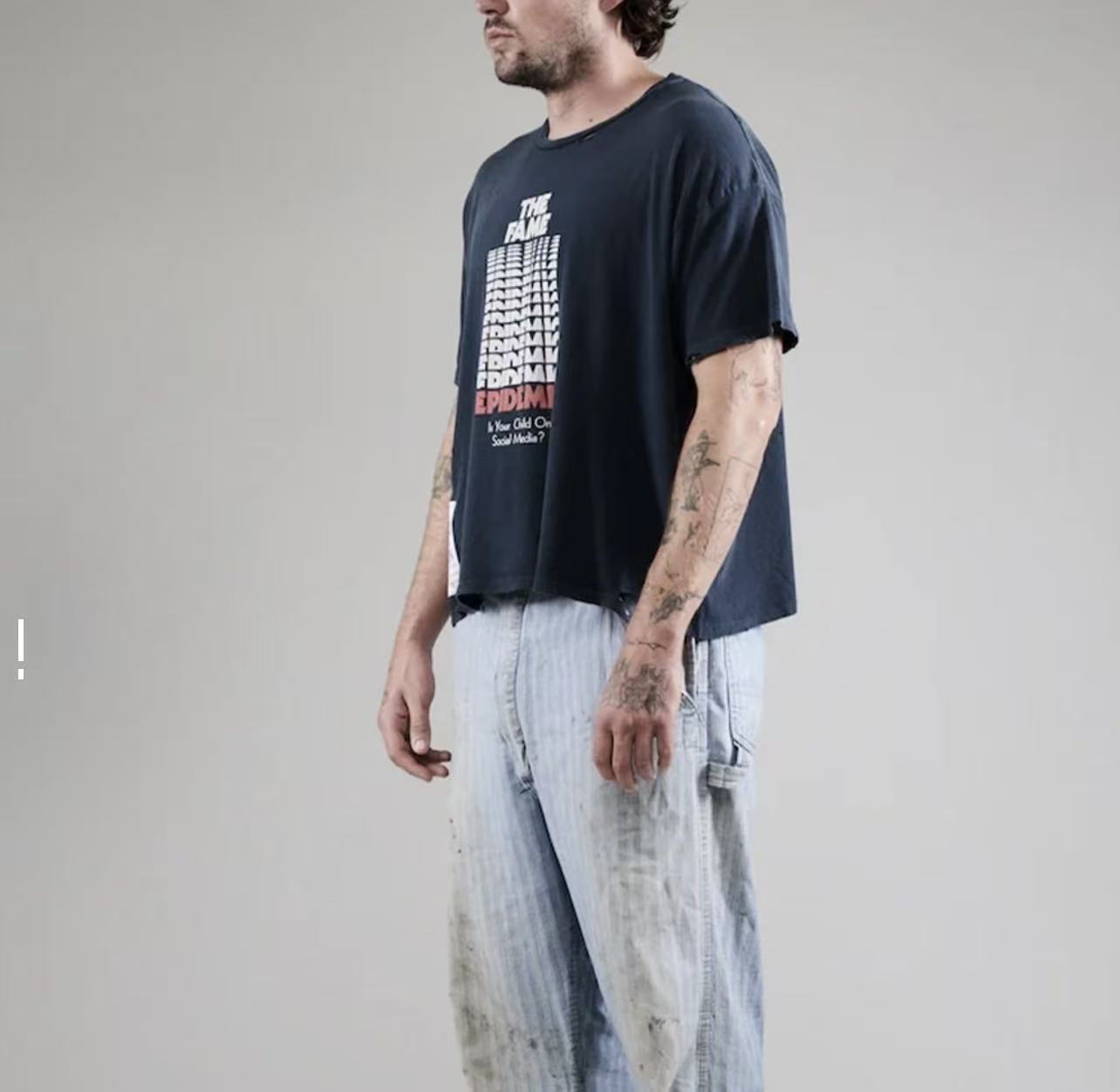 Paly Hollywood Graphic Print Washed T-Shirt