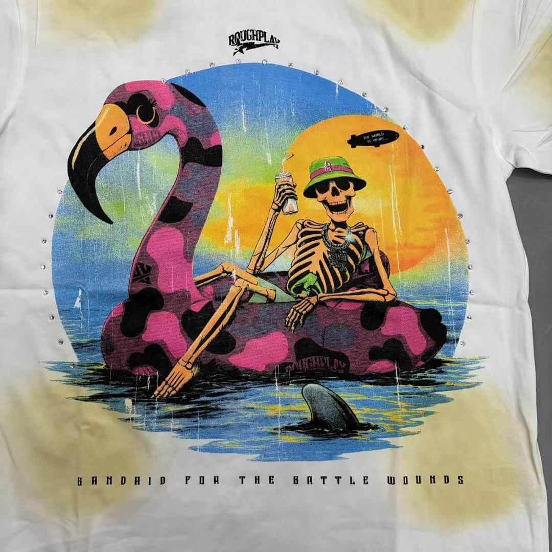 Rough Play Neon Artwork T-Shirt