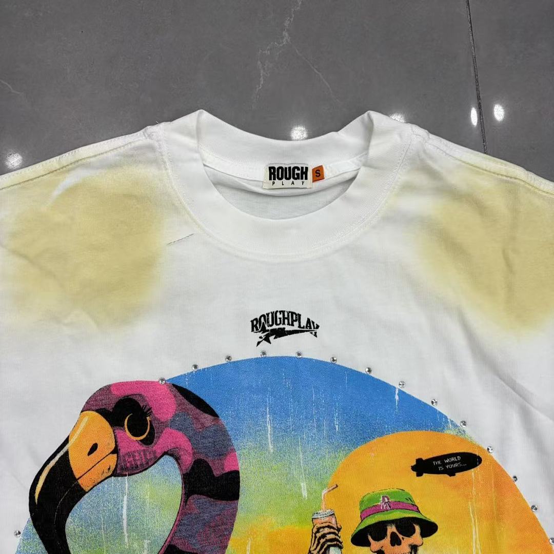 Rough Play Neon Artwork T-Shirt
