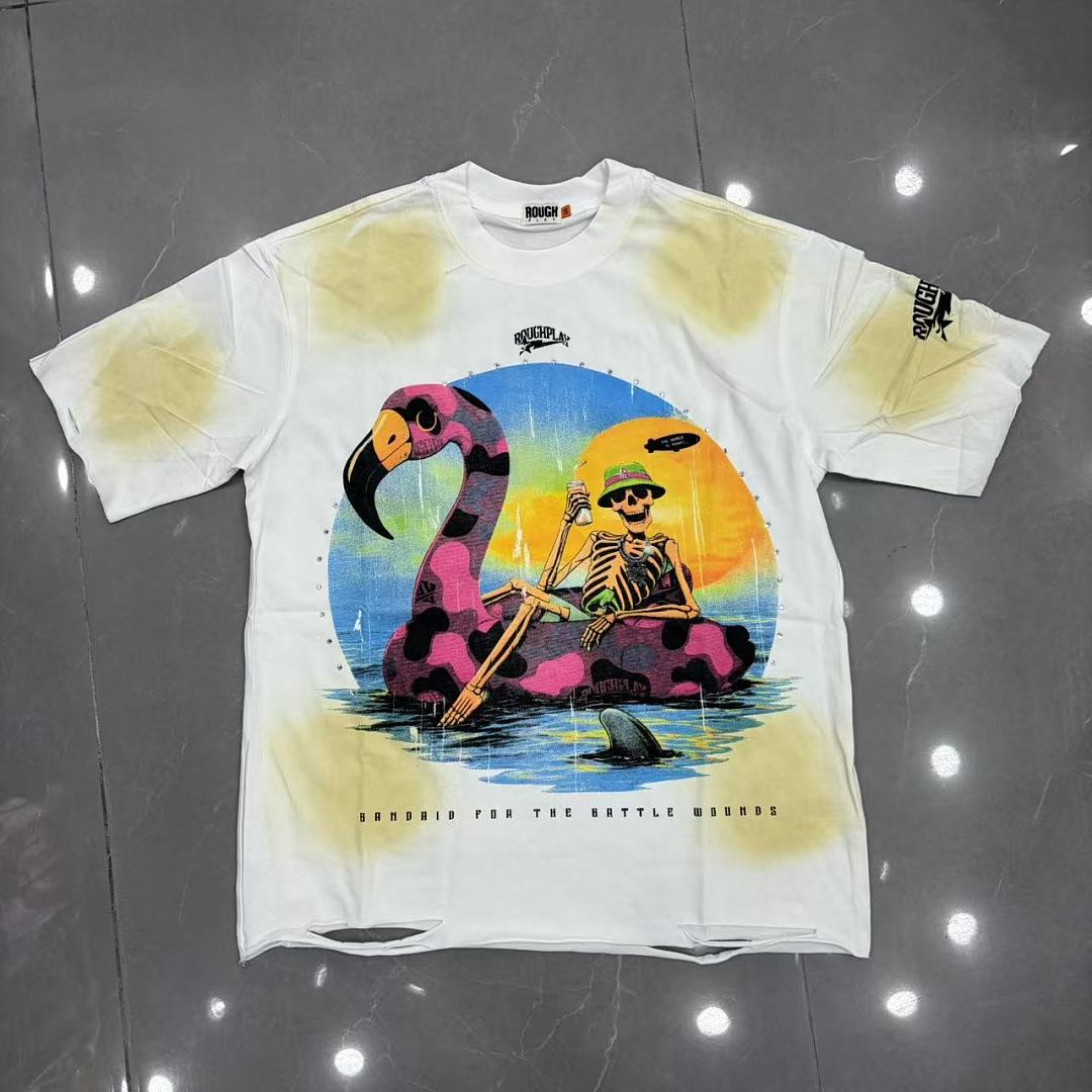 Rough Play Neon Artwork T-Shirt