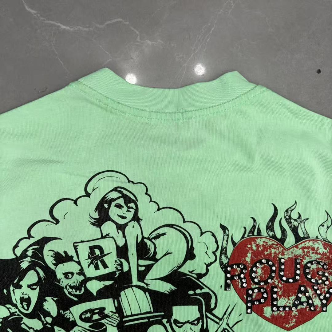 Rough Play Artistic Graphic T-Shirt