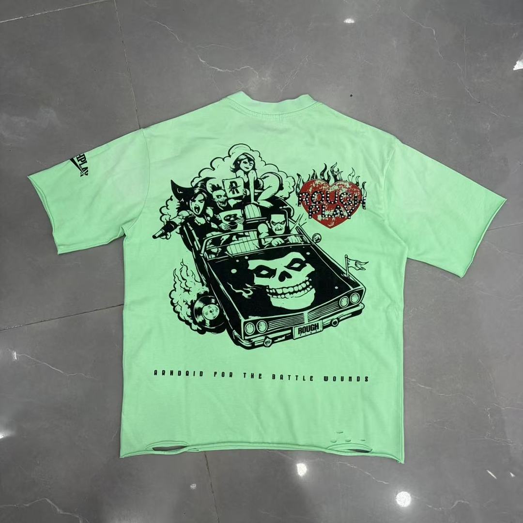 Rough Play Artistic Graphic T-Shirt