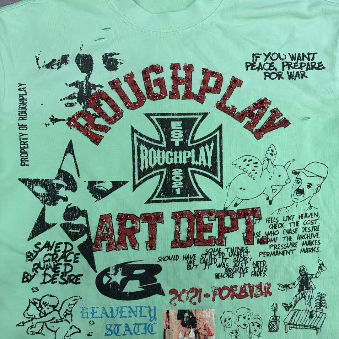 Rough Play Artistic Graphic T-Shirt