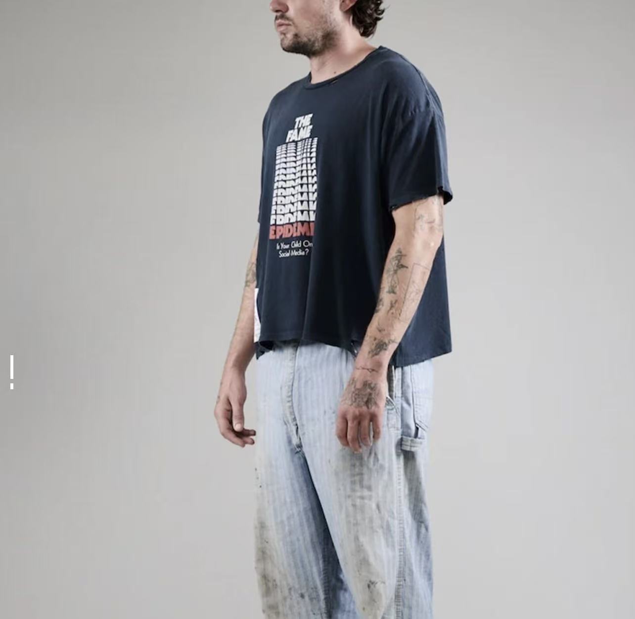 Paly Hollywood Graphic Print Washed T-Shirt