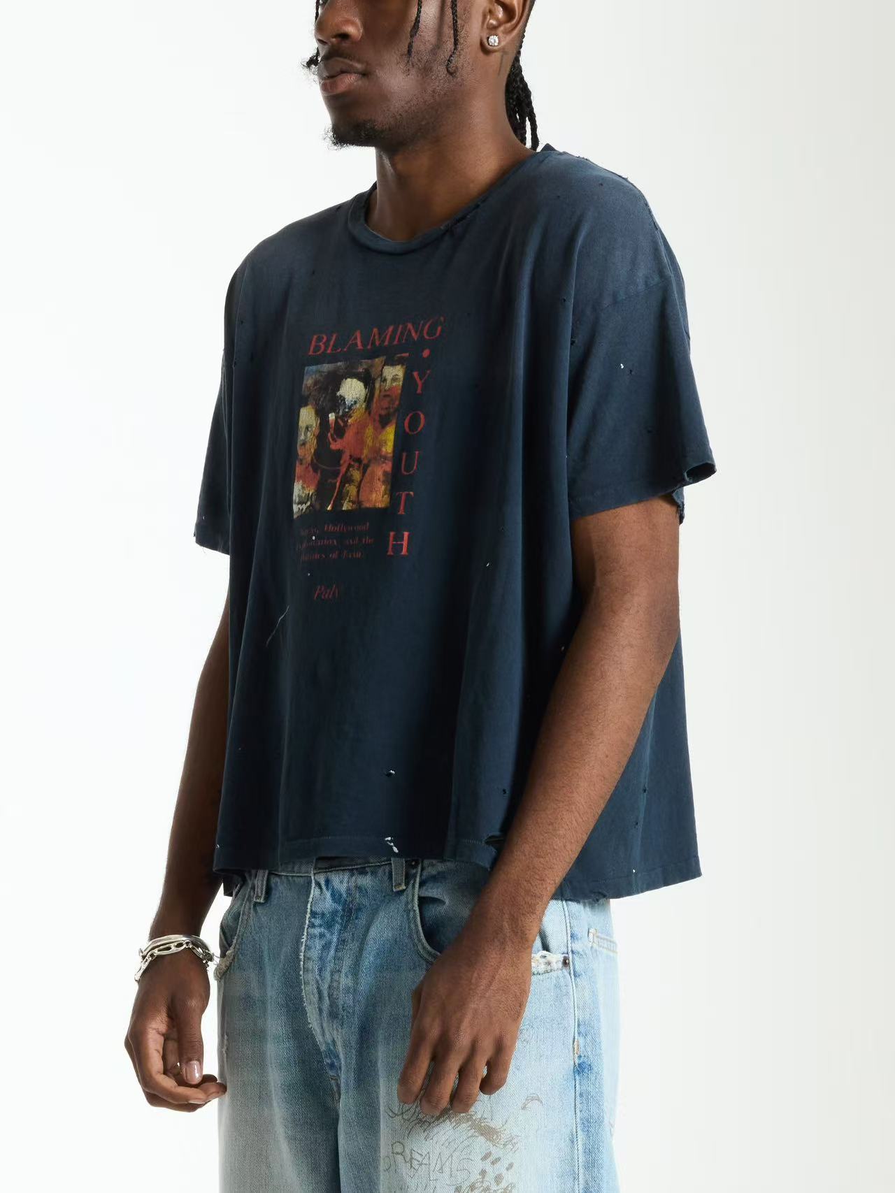 Paly Hollywood Distressed Washed T-Shirt