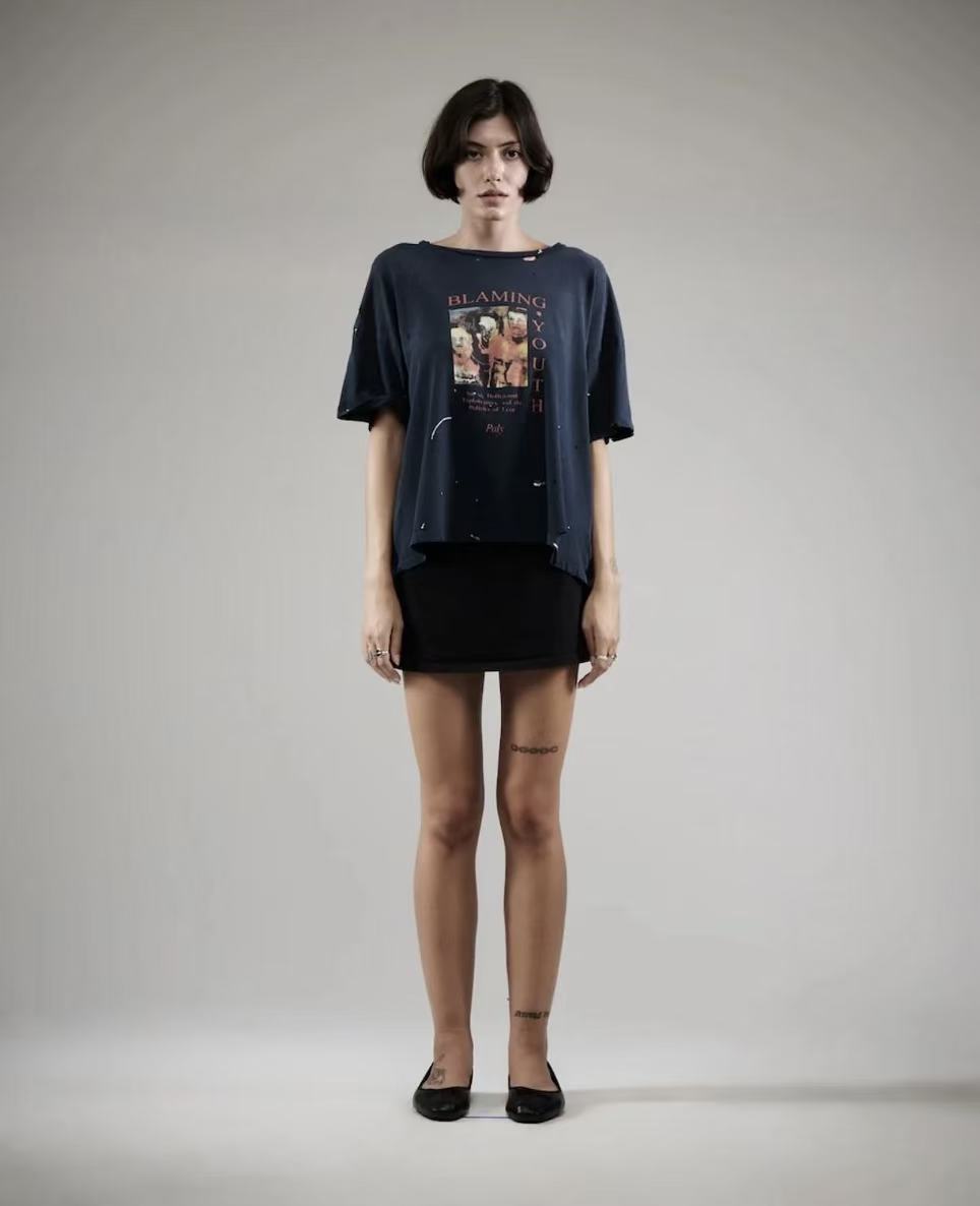Paly Hollywood Distressed Washed T-Shirt