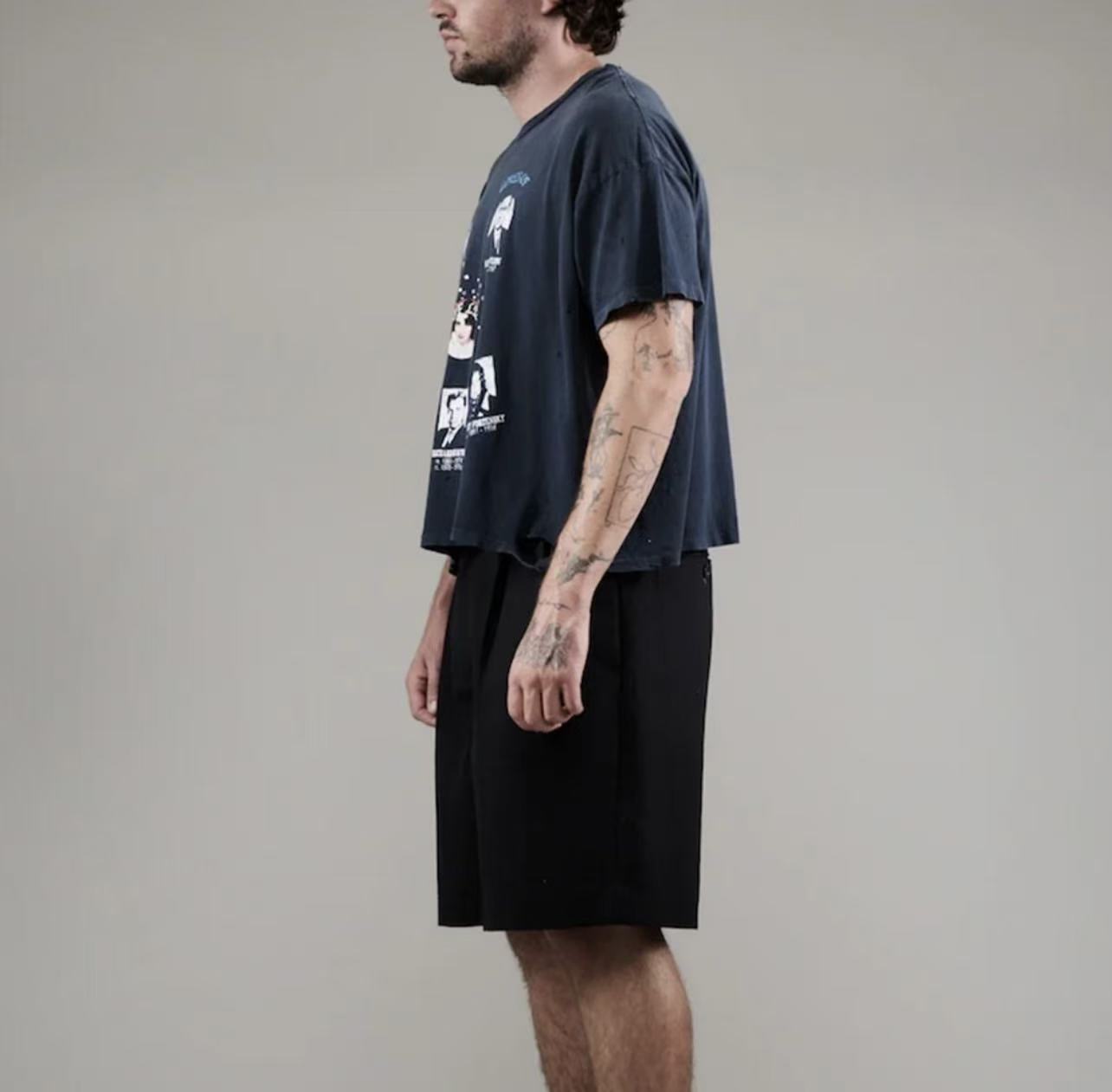 Paly Hollywood Graphic Print Washed T-Shirt