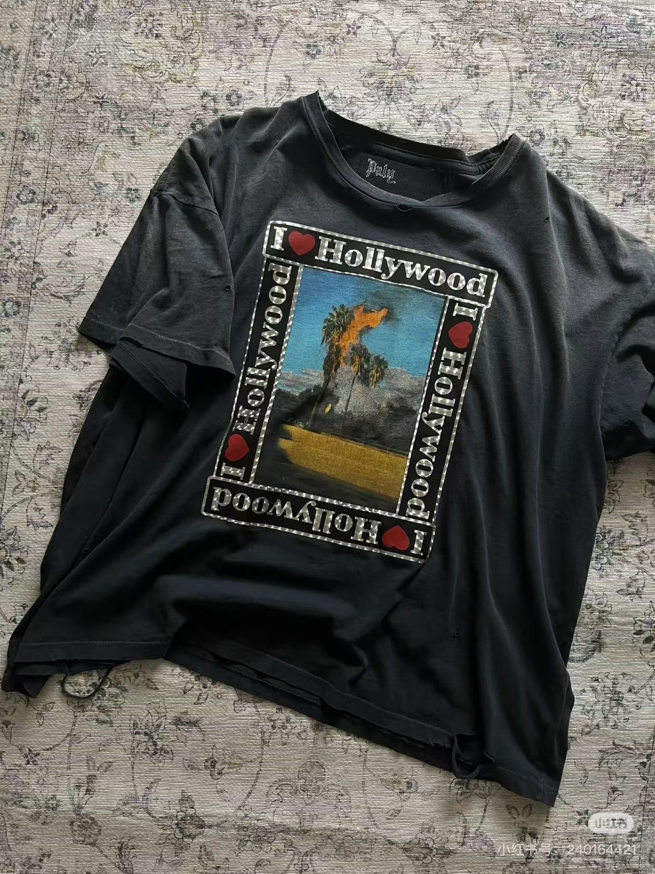 Paly Hollywood Framed Graphic Washed T-Shirt
