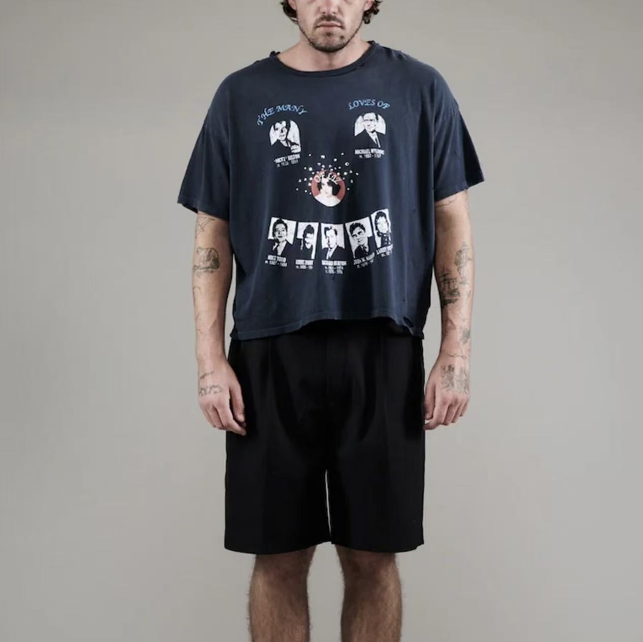 Paly Hollywood Graphic Print Washed T-Shirt
