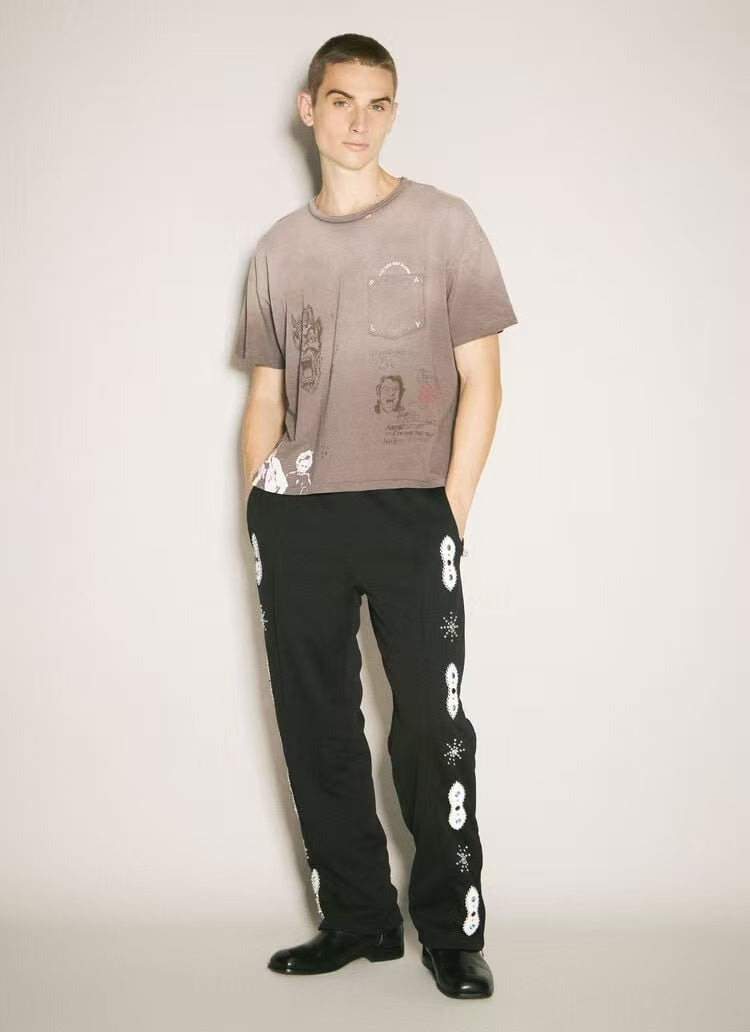 Paly Hollywood Vintage Wash Collage Graphic T-Shirt