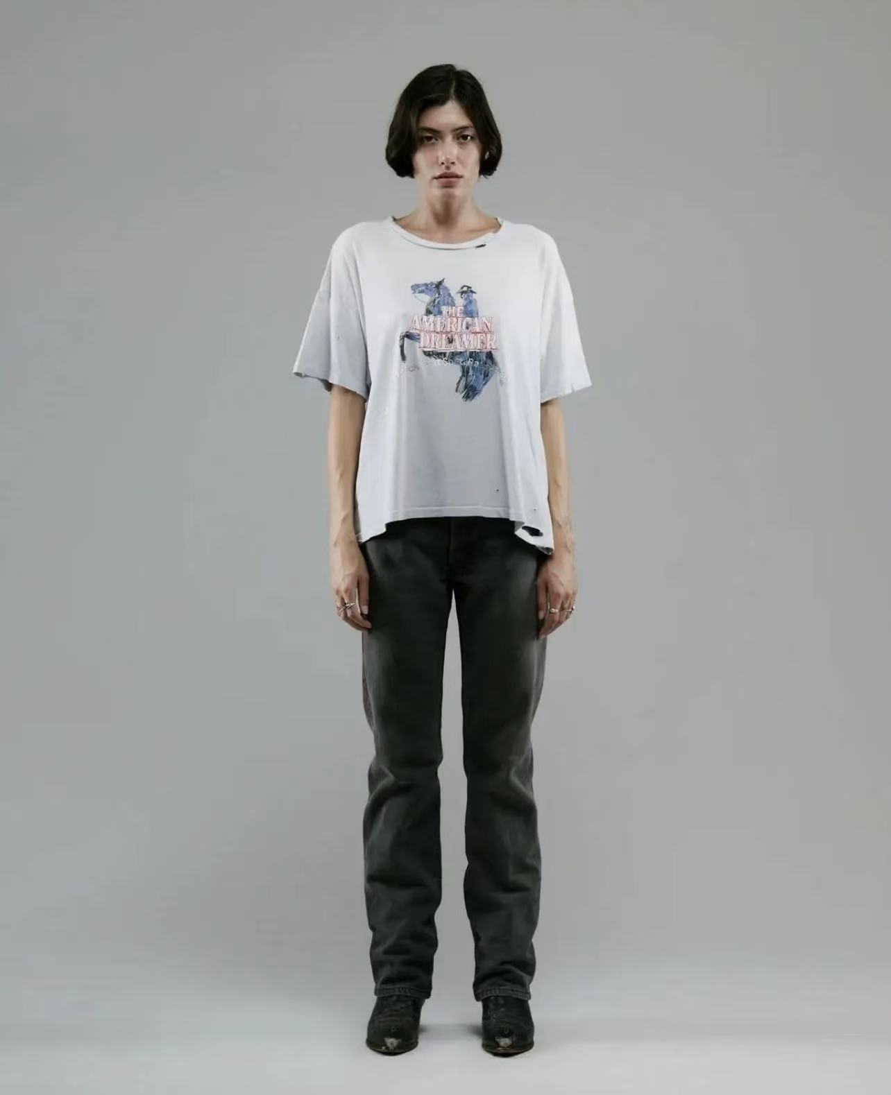 Paly Hollywood Vintage Washed Graphic T-Shirt