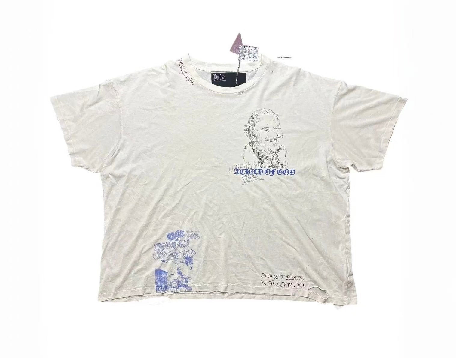 Paly Hollywood Artistic Line Graphic T-Shirt