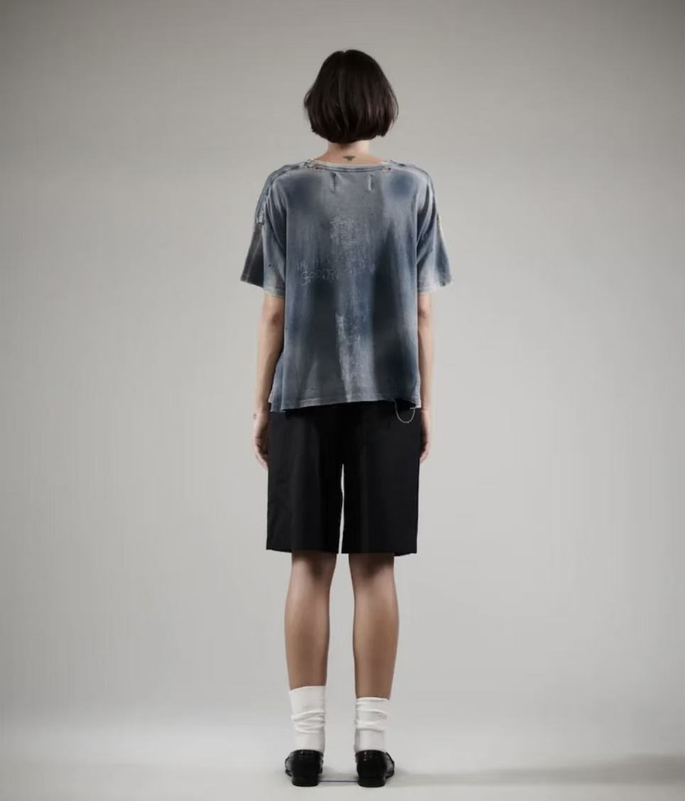 Paly Hollywood Distressed Washed Graphic T-Shirt