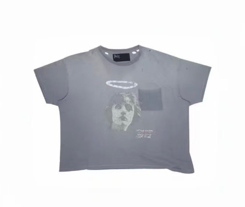 Paly Hollywood Minimal Logo Washed T-Shirt