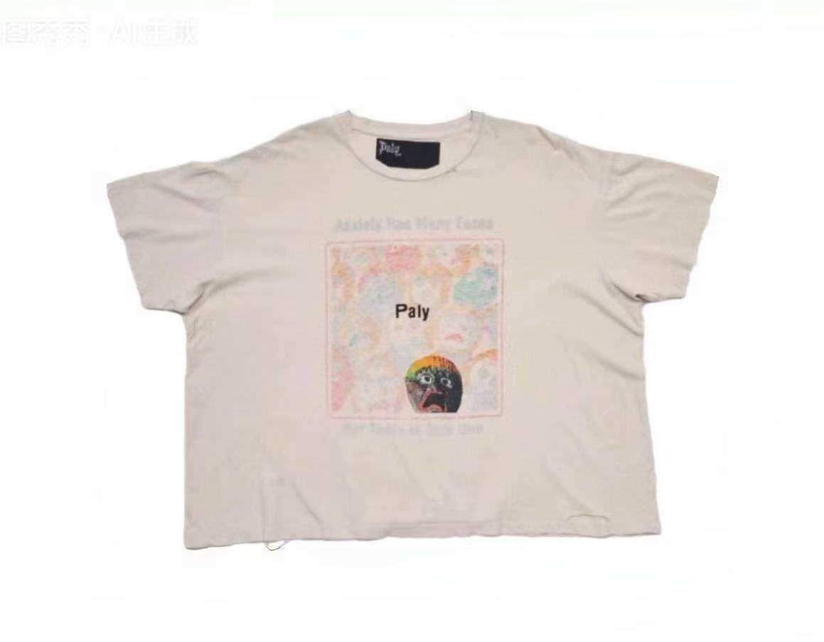 Paly Hollywood Minimal Graphic Casual T-Shirt