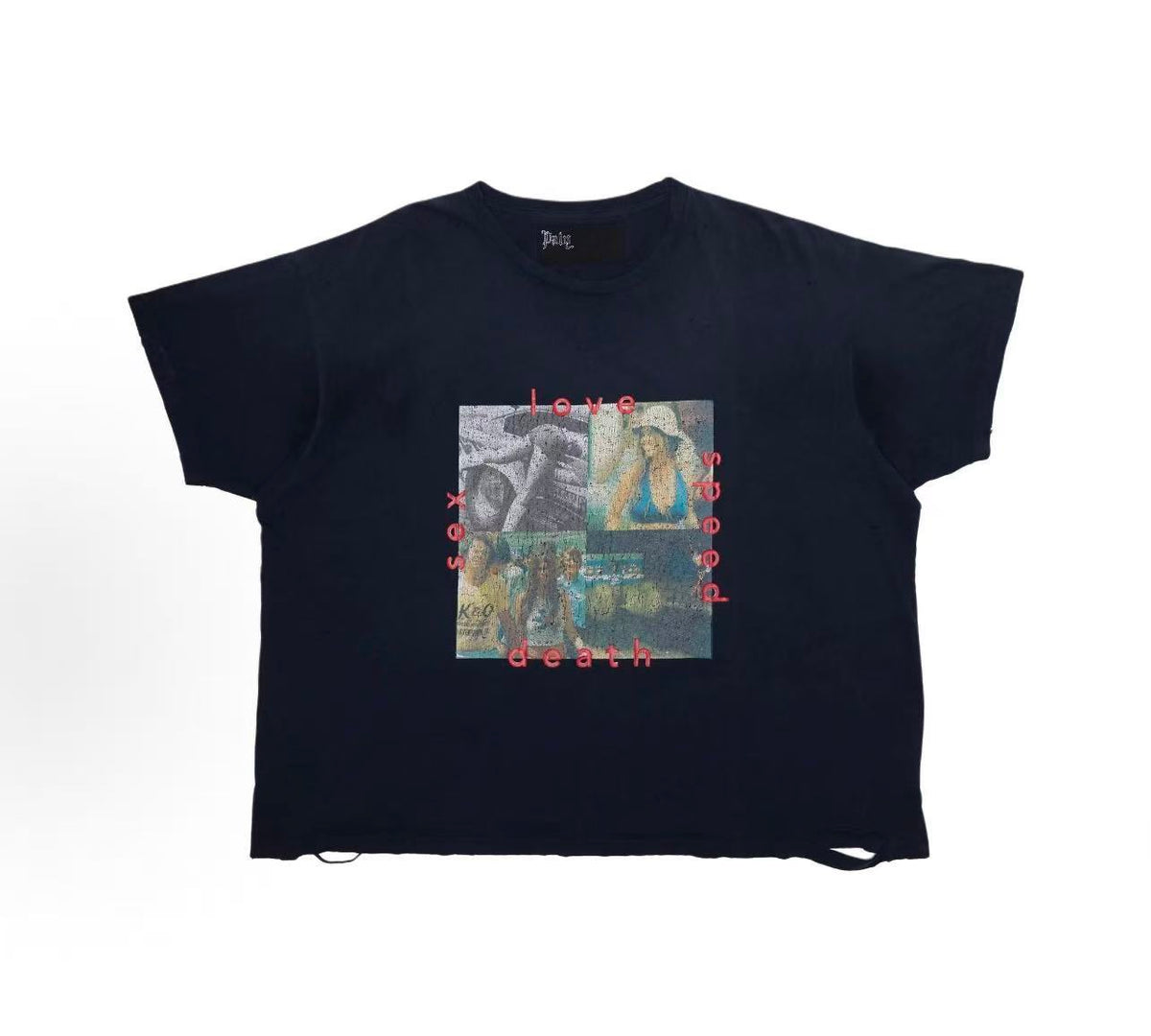 Paly Hollywood Washed Graphic Print T-Shirt